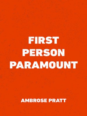 cover image of First Person Paramount